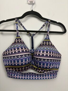 VICTORIA'S SECRET Uplift No Wire Racerback Padded 34DD Bra Multicolor Stretch